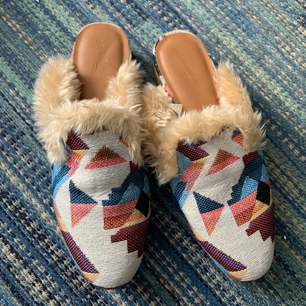 Universal Thread Fur-Lined Mules
